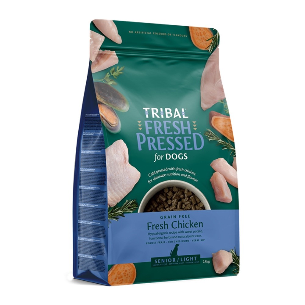 Tribal Tribal Pressed Light Chicken Senior Dry Dog pet food packaging